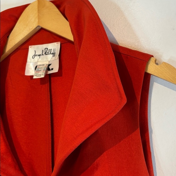 Joseph Ribkoff Fitted Bodycon collared zip front Dress burnt orange size US8 - Picture 12 of 12